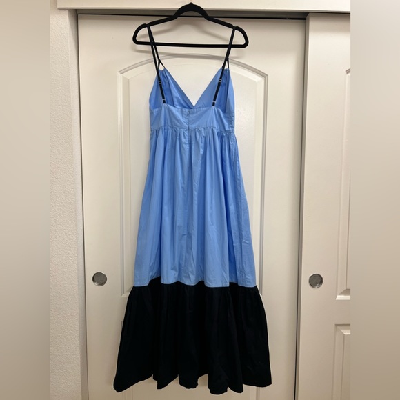 Lusana Eden Color Block Maxi Dress - Blue/Deep Indigo - Picture 6 of 11